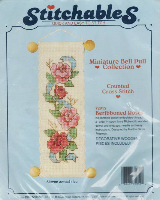 Dimensions Beribboned Roses 72012 cross stitch kit