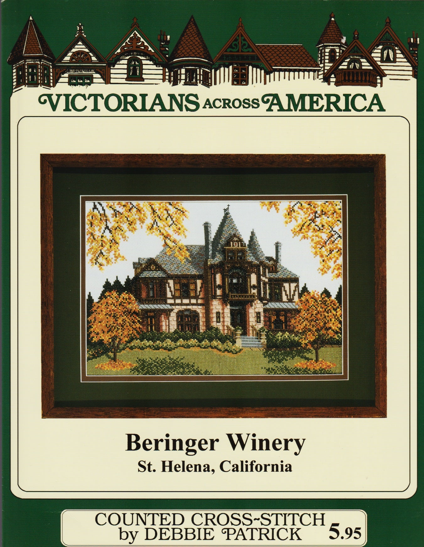 Debbie Patrick Beringer Winery 160 cross stitch pattern