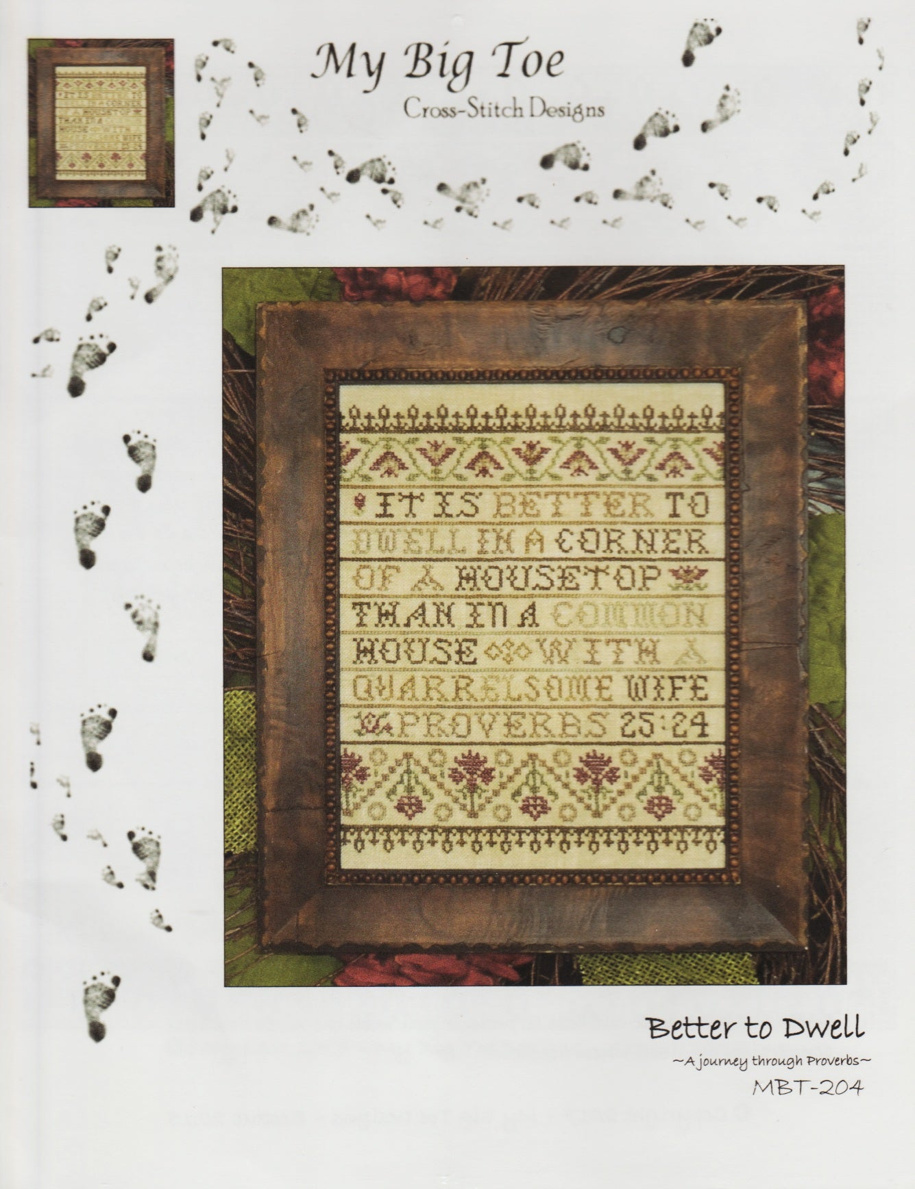 My Big Toe Better To Dwell MBT-204 religious cross stitch pattern