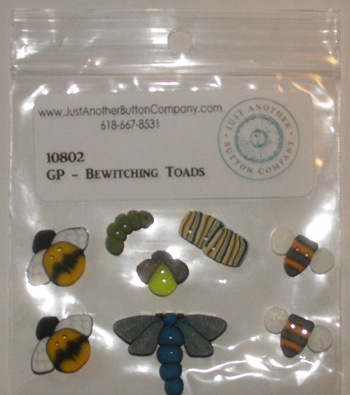 Gendon Place Bewitching Toads GP-307BP JABCO Button Pack
