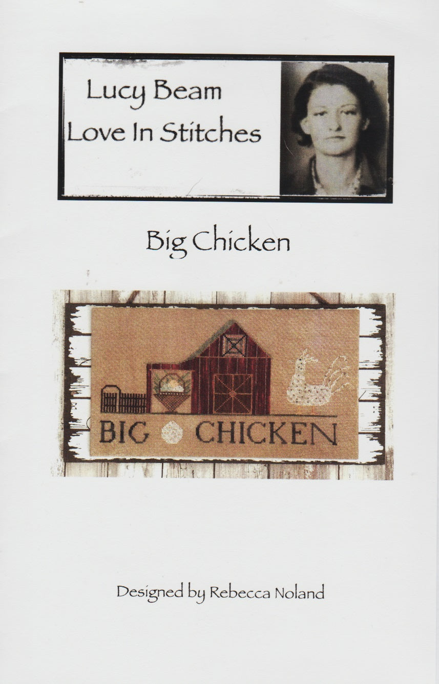 Lucy Beam Primitives Big Chicken cross stitch pattern