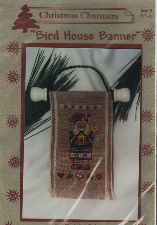 Lorri Birmingham Designs Bird House Banner 215-10 cross stitch pattern