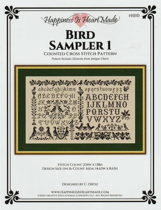 Bird Sampler 1 pattern – Sandra's Stitch Stash