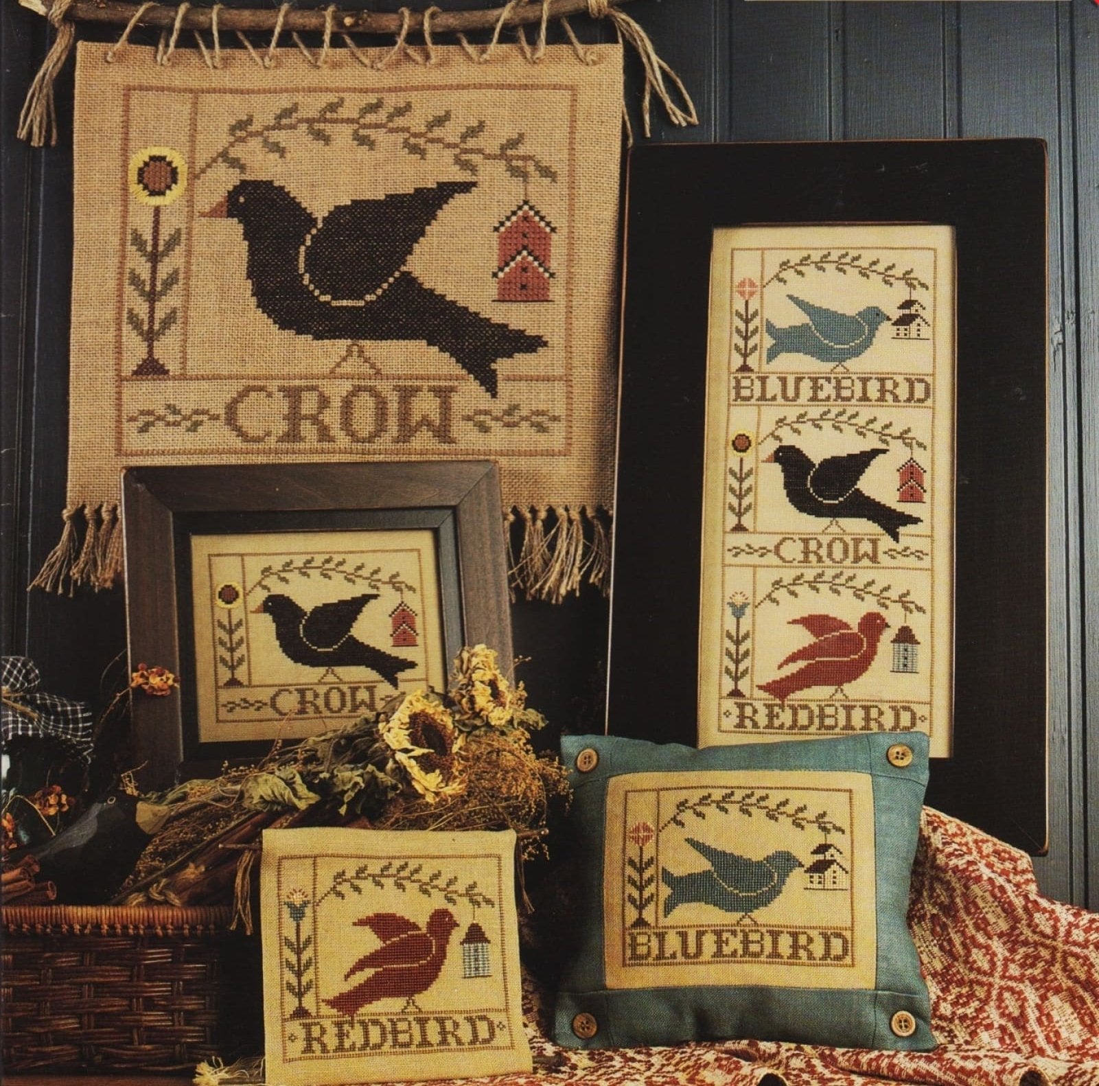 Homespun Elegance Birds Of A Feather 137 cross stitch pattern