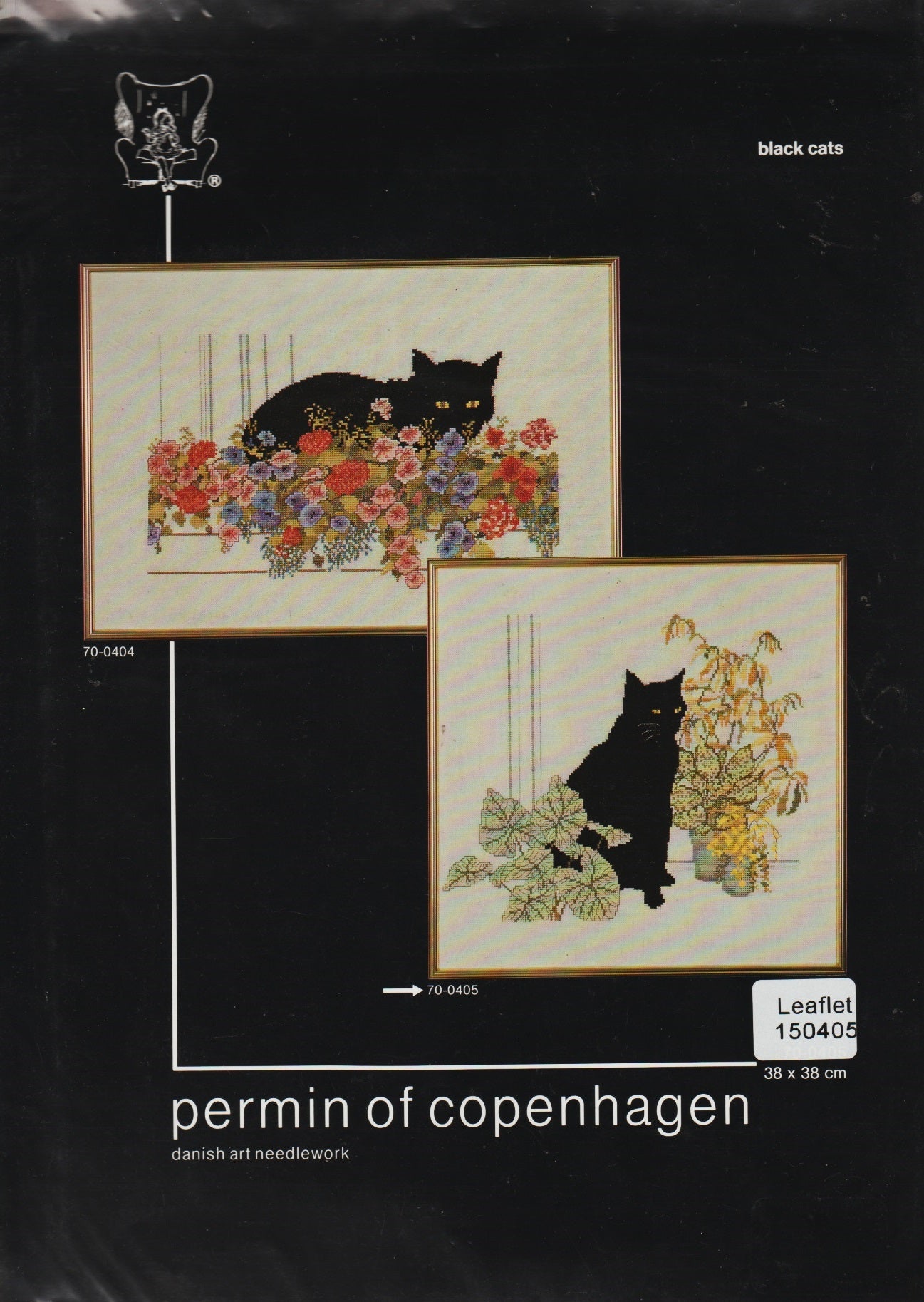 Permin of Copenhagen Black Cats 150405 cross stitch pattern