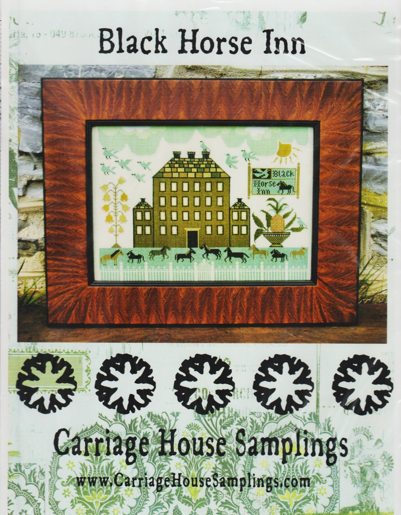 Carriage House Black Horse Inn cross stitch pattern