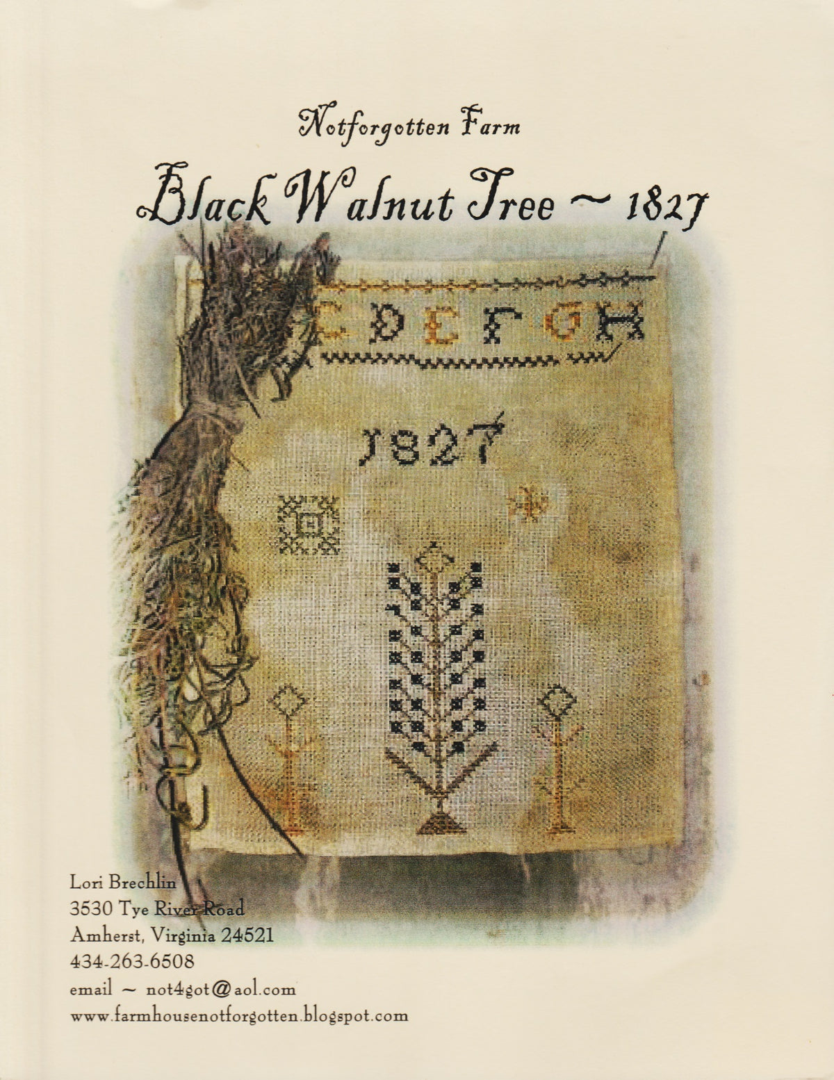 Black Walnut Tree - 1827 pattern – Sandra's Stitch Stash