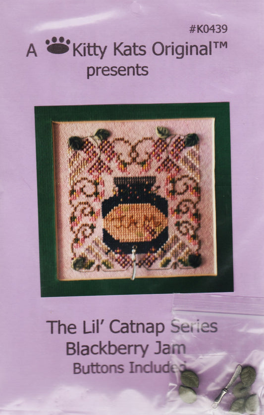 A Kitty Kat Original Blackberry Jam K0439 cross stitch pattern