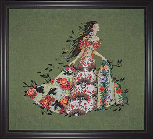 Mirabilia Blackbird MD188 cross stitch pattern