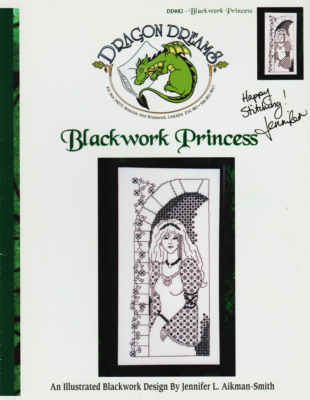 Blackwork Princess pattern – Sandra's Stitch Stash
