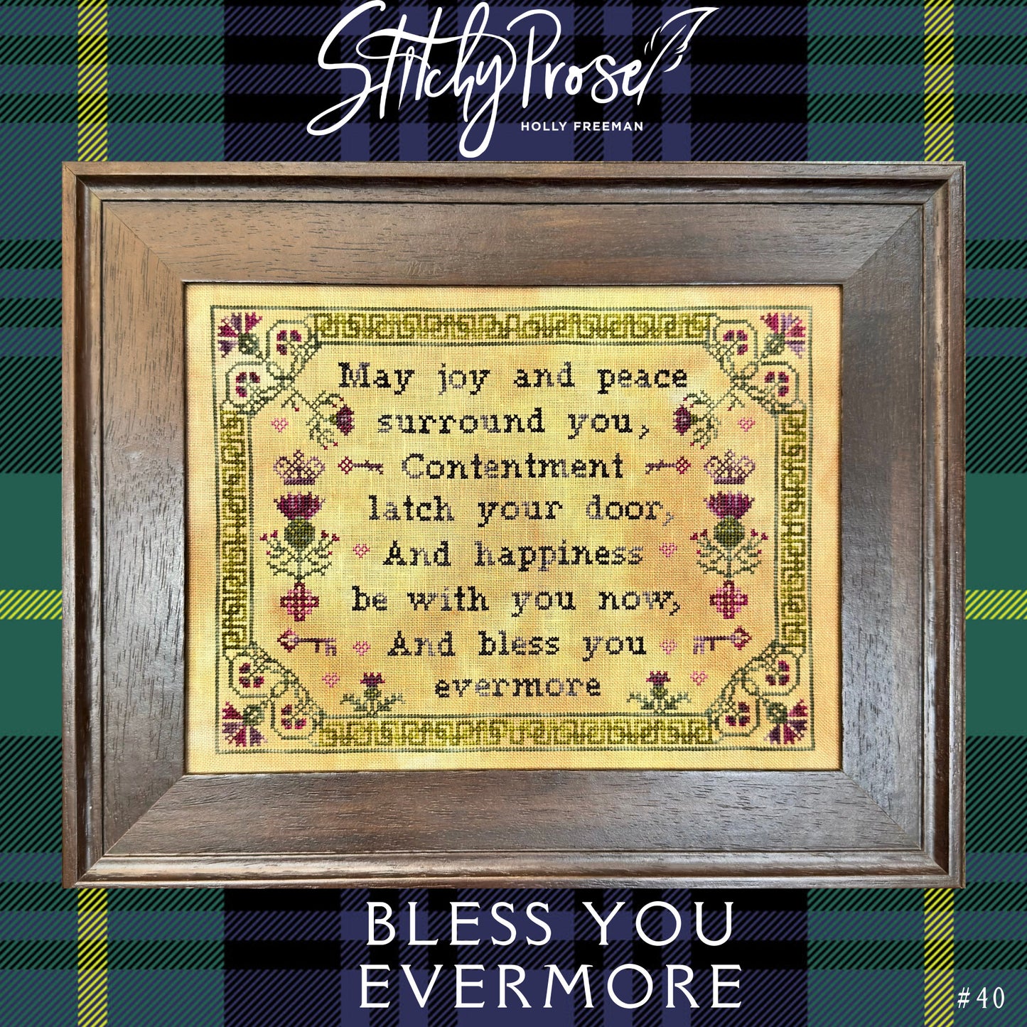 Stitchy Prose Bless You Evermore cross stitch pattern