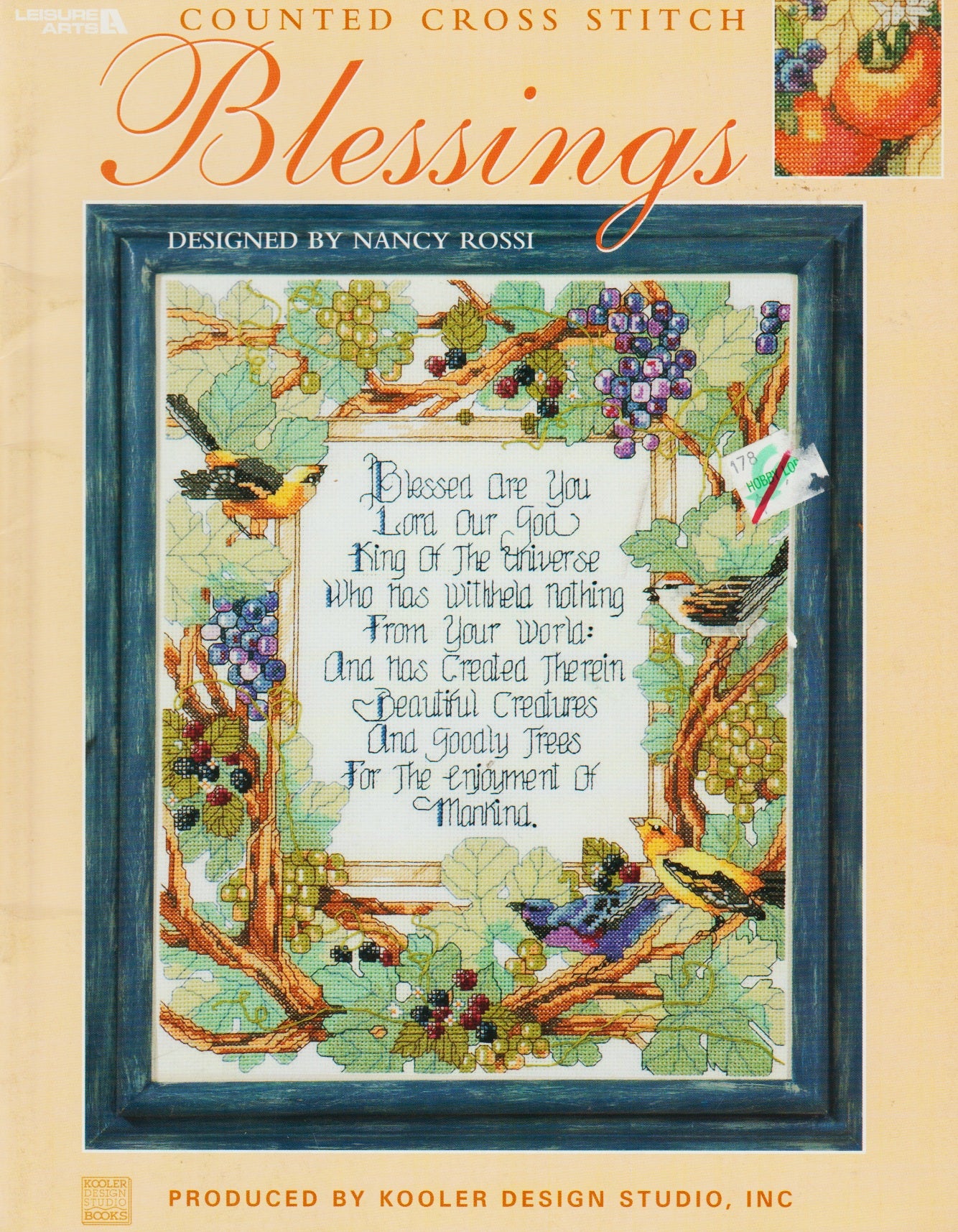 Leisure Arts Blessings 3479 thanksgiving cross stitch pattern