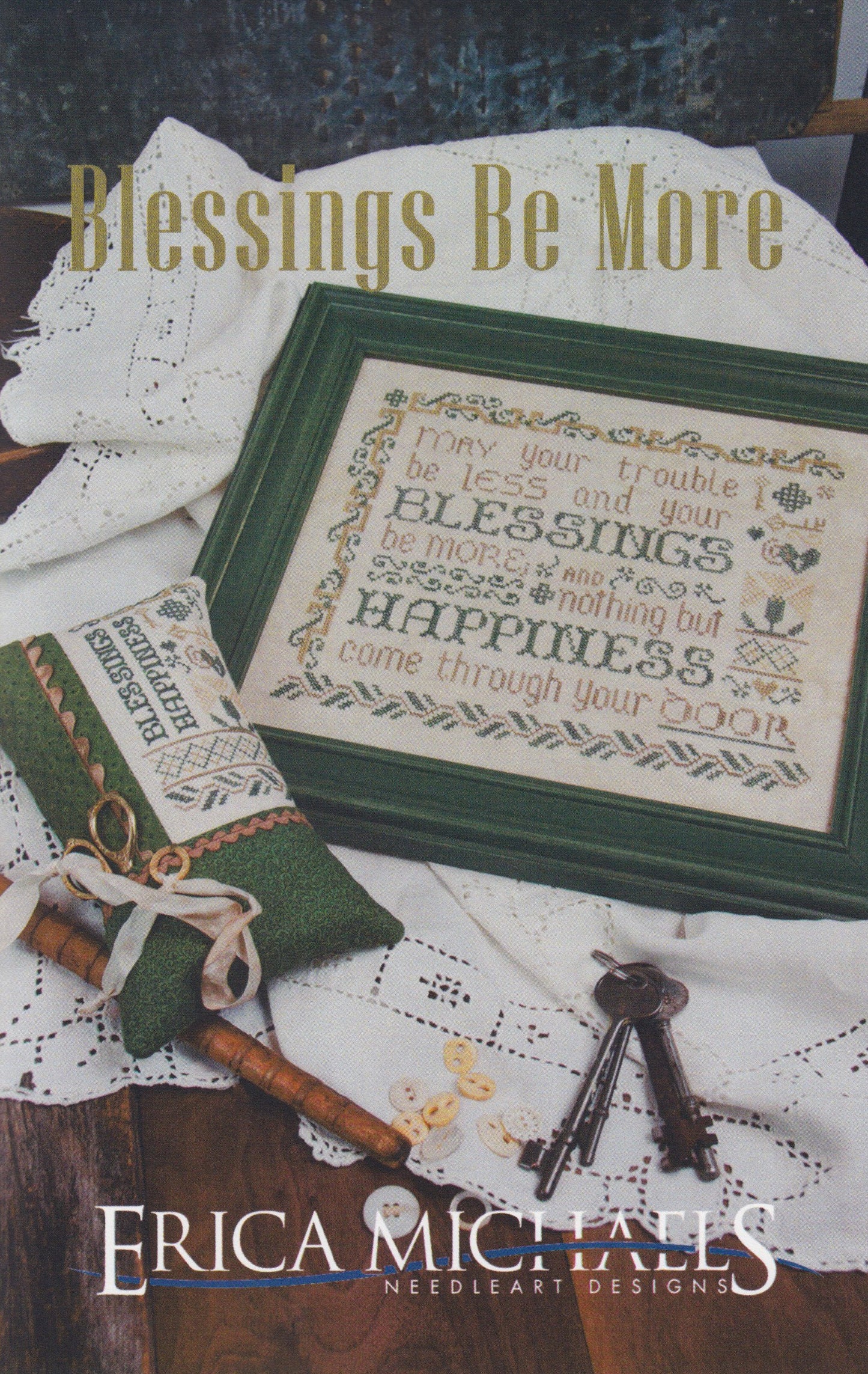 Erica Michaels Blessings Be More cross stitch pattern