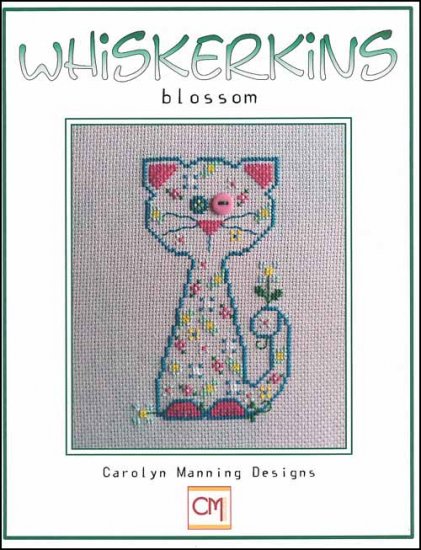 Carolyn Manning Blossom Whiskerkins cat cross stitch pattern