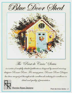 Ronnie Rowe Blue Door Shed cross stitch pattern