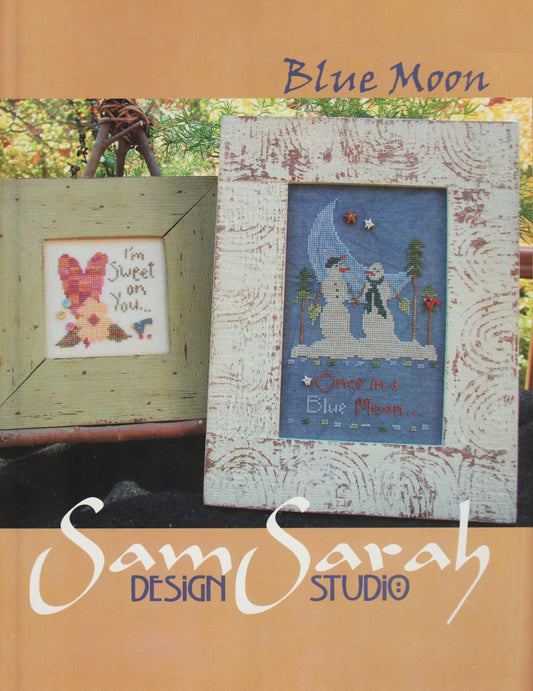 Sam Sarah Blue Moon christmas snowman cross stitch pattern