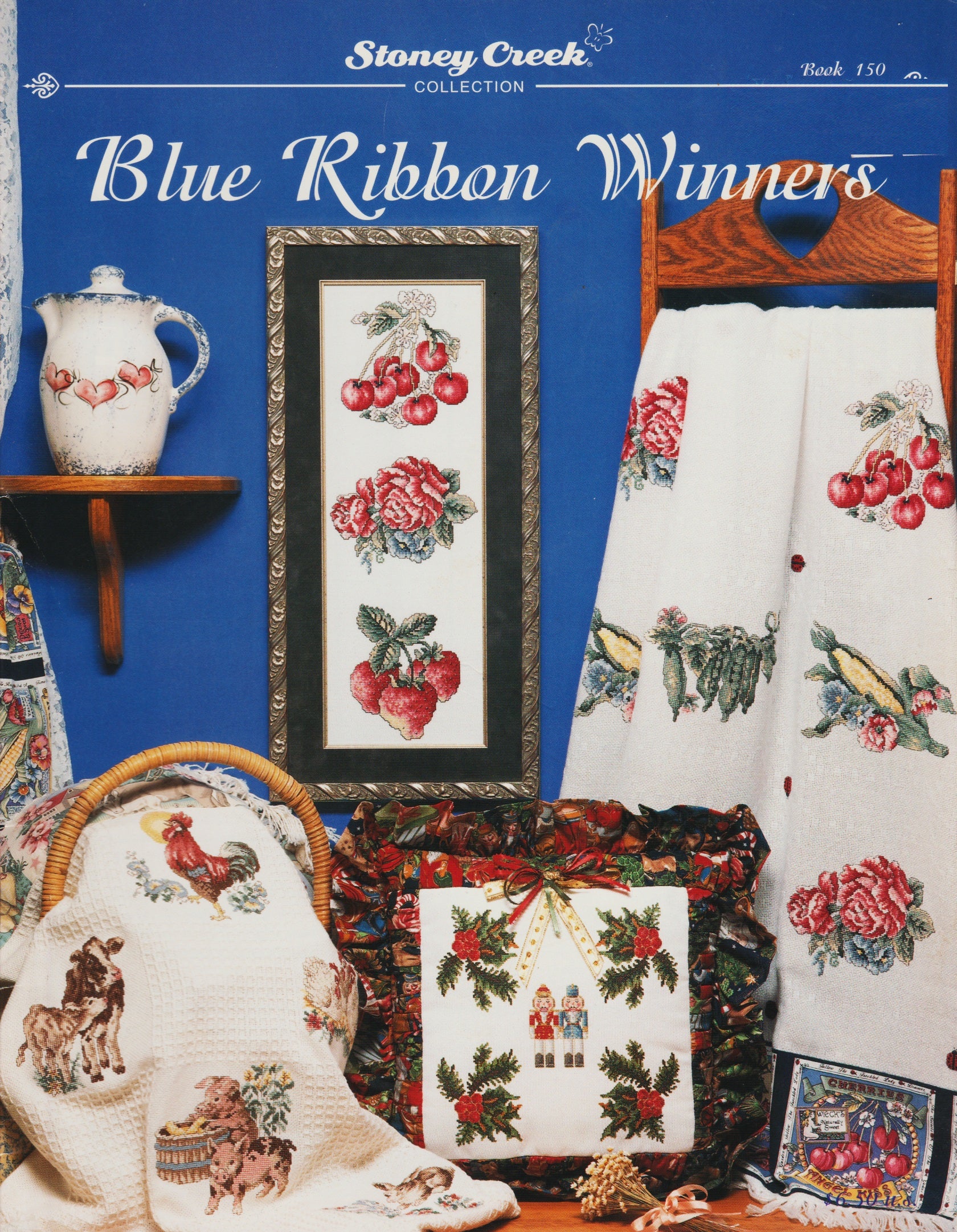 Stoney Creek Blue Ribbon Winners BK150 farm cross stitch pattern