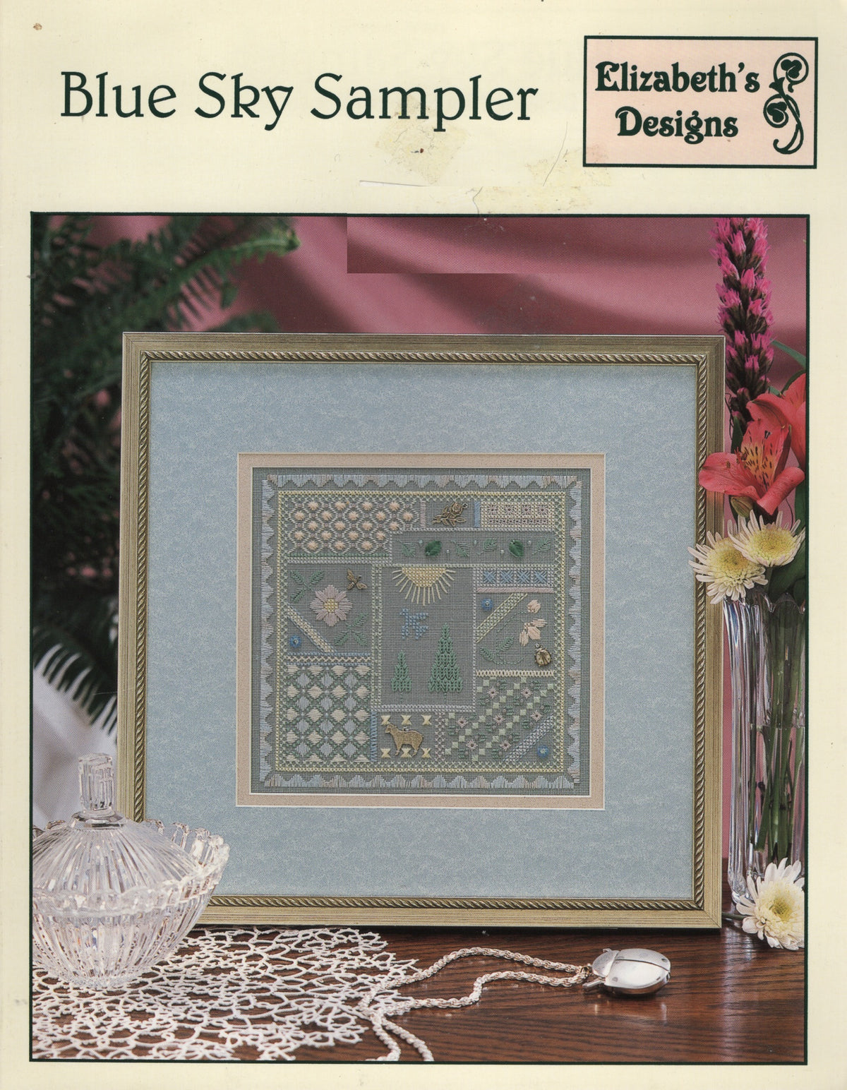 Elizabeth's Designs Blue Sky Sampler cross stitch pattern