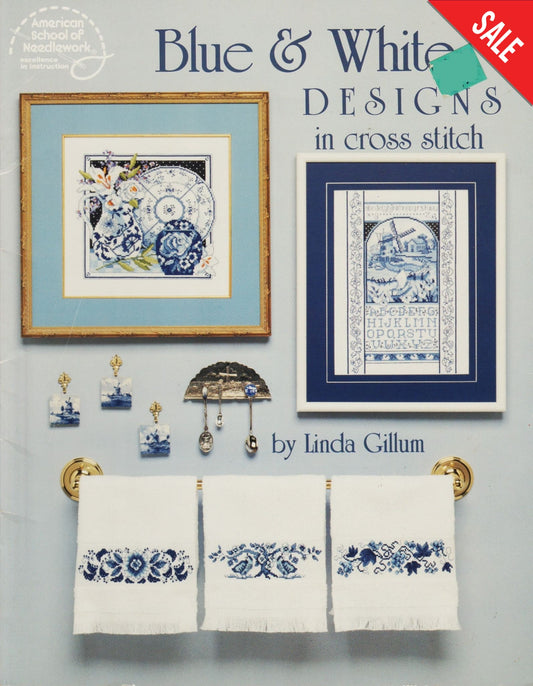 American School of Needlework Blue & White Designs 3559 cross stitch pattern