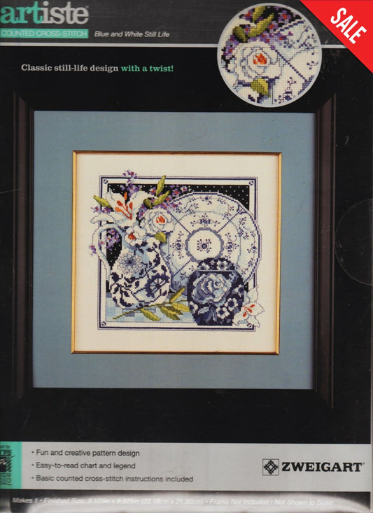 Artiste Blue and White Still Life 1215391 china cross stitch pattern