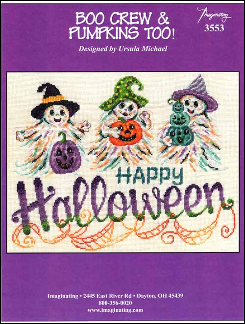 Imaginating Boo Crew & Pumpkins Too! 3553 cross stitch pattern