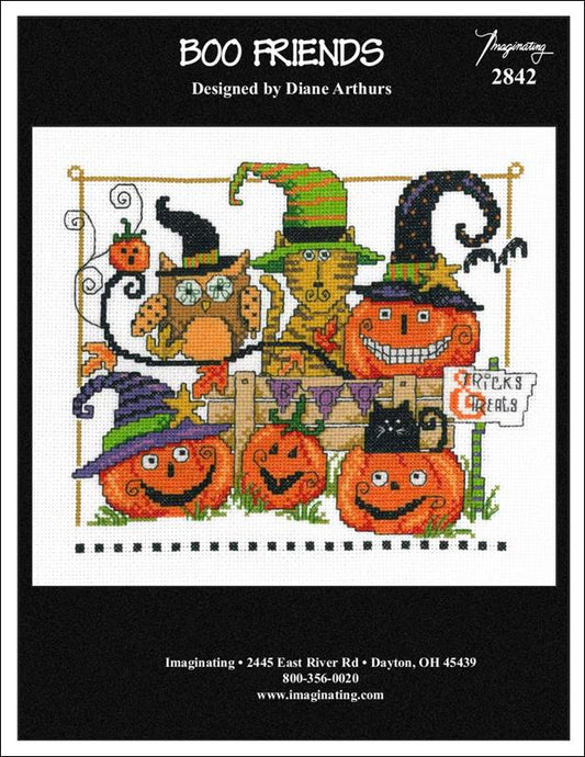 Imaginating Boo Friends 2842 Halloween cross stitch pattern