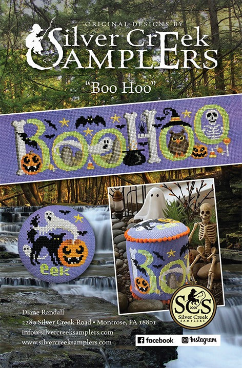 Silver Creek Samplers Boo Hoo halloween cross stitch pattern
