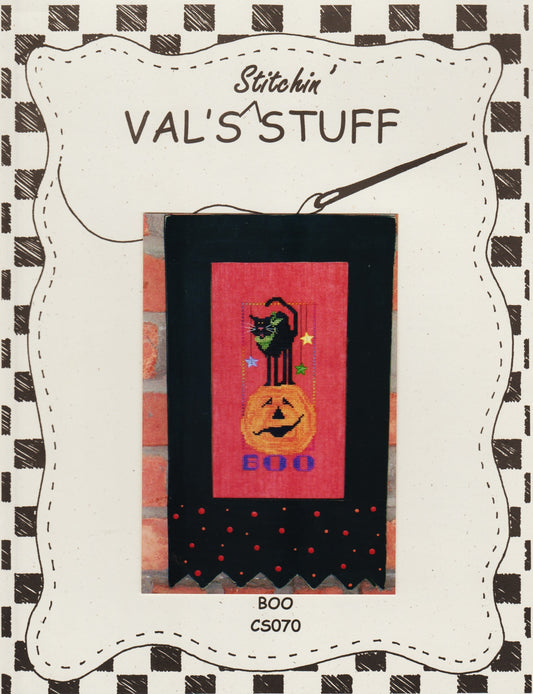 Val's Stuff Boo CS070 cross stitch pattern