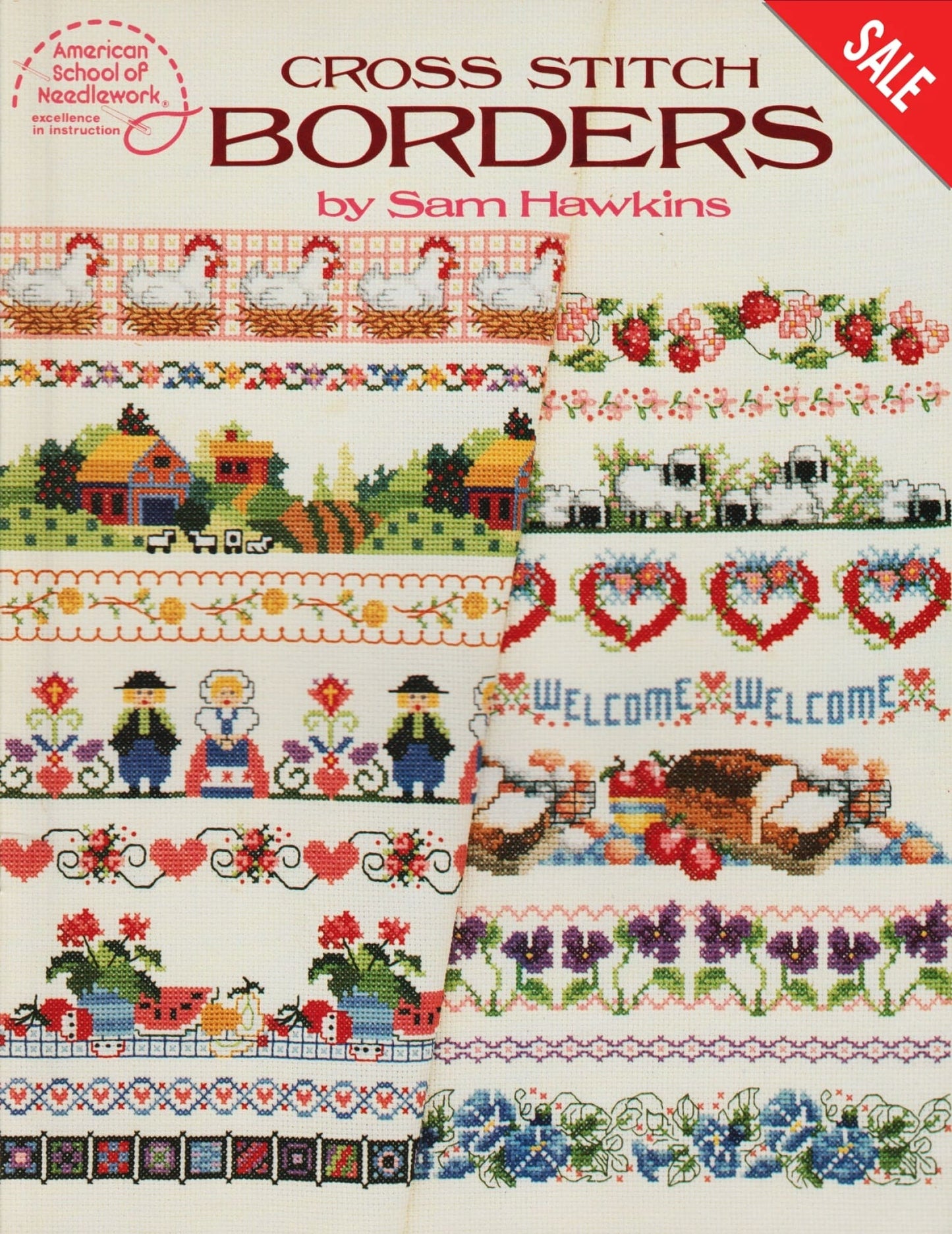 American School of Needlework Borders 3527 cross stitch pattern
