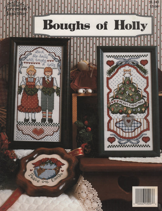 Jeremiah Junction Boughs of Holly JL145 Christmas cross stitch pattern