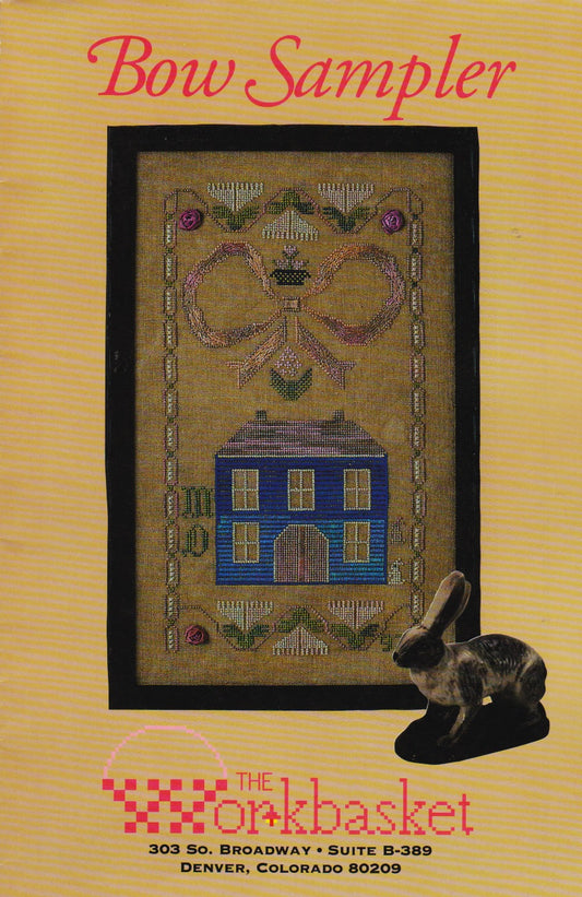 Workbasket Bow Sampler cross stitch pattern