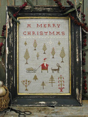 Pineberry Lane Bringing Home The Tree christmas cross stitch pattern