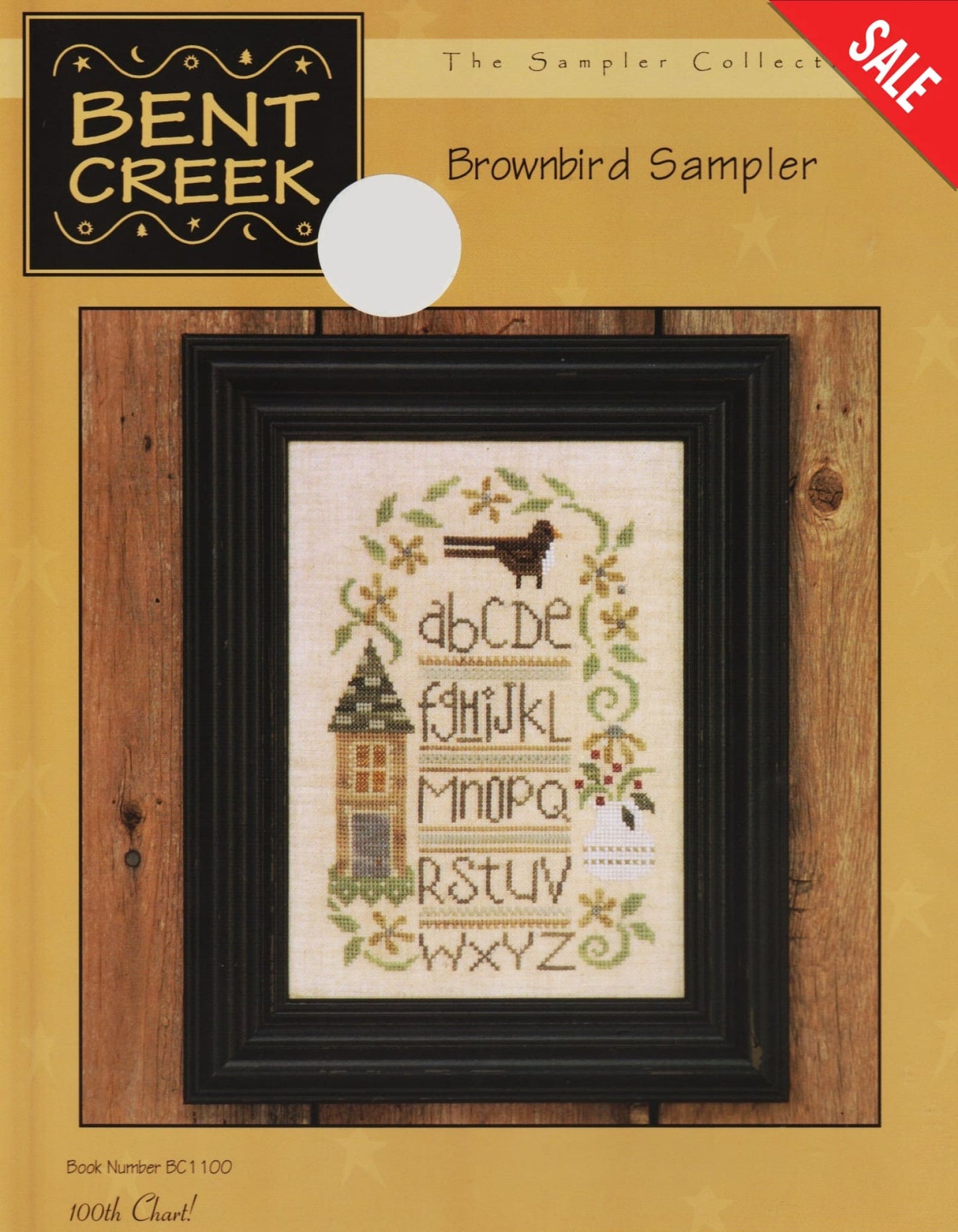 Bent Creek Brownbird Sampler BC1100 cross stitch pattern