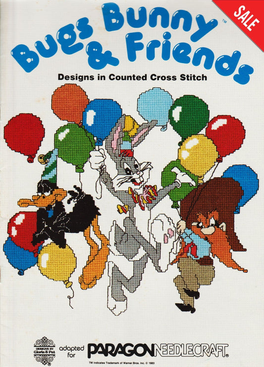 Paragon Gloria & Pat Bugs Bunny & Friends 5083 cross stitch pattern