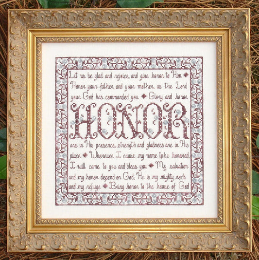 My Big Toe Building Blocks Honor MBT-43 cross stitch pattern