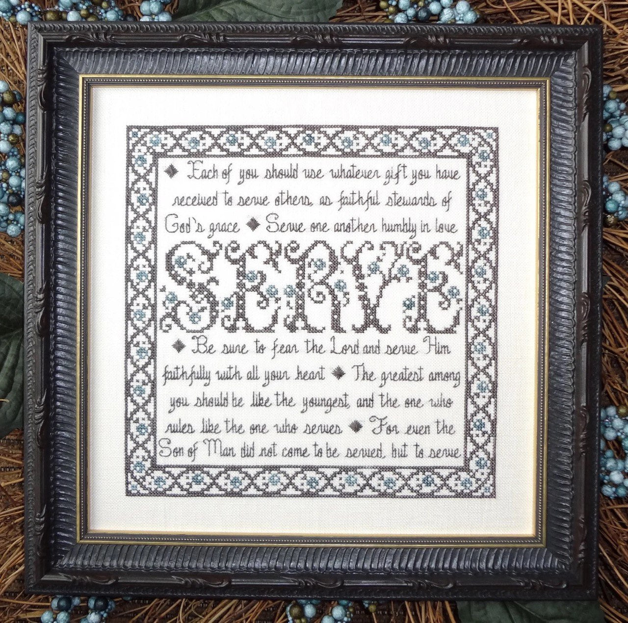 My Big Toe Building Blocks Serve MBT-146 cross stitch pattern