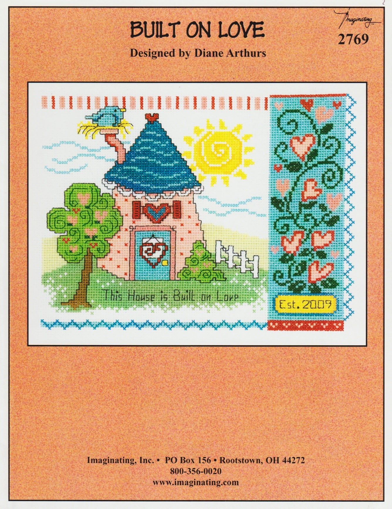Imaginating Built On Love 2769 cross stitch pattern