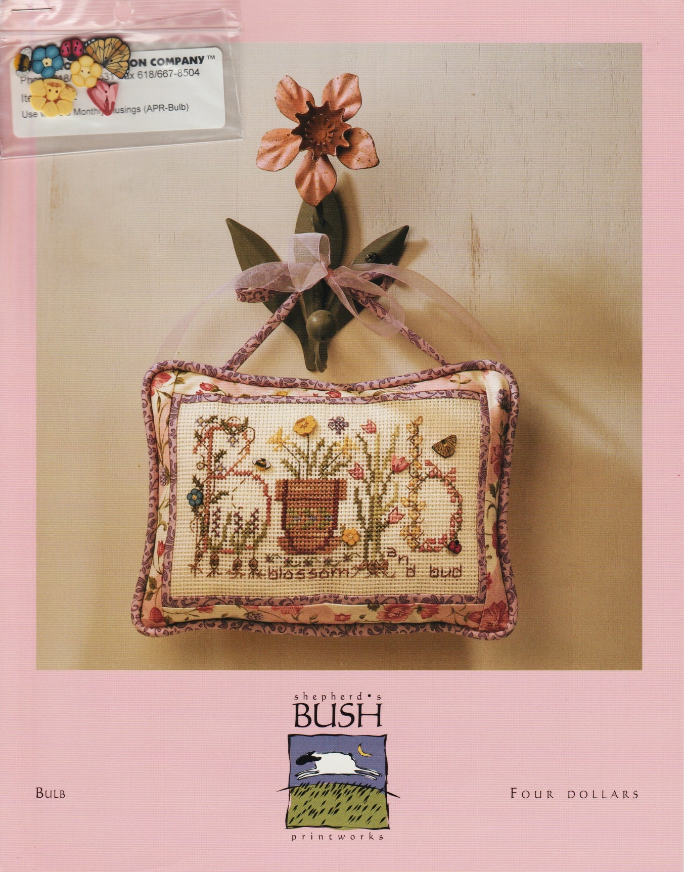 Shepherd's Bush Bulb cross stitch pattern