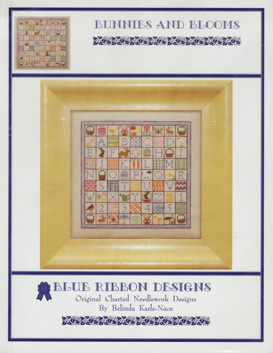 Blue Ribbon Designs Bunnies and Blooms cross stitch pattern