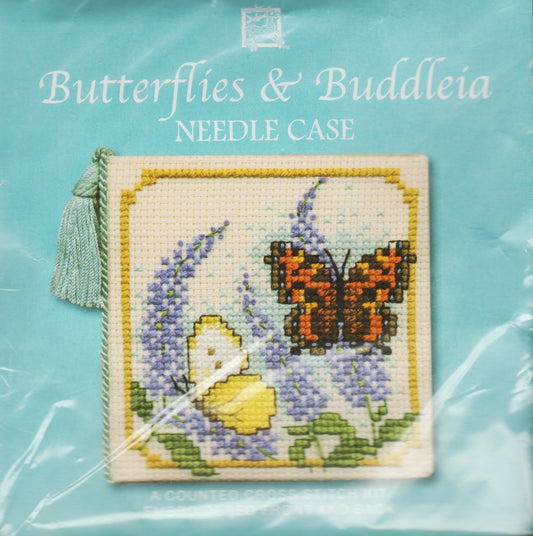 Art Pewter Butterflies & Buddleia cross stitch kit
