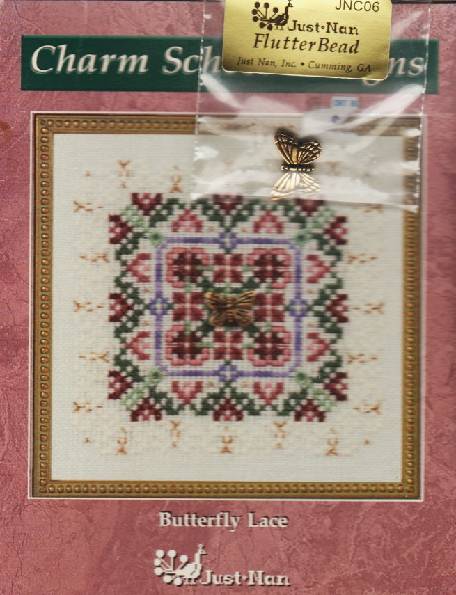 Just Nan Butterfly LaceCS01 cross stitch pattern