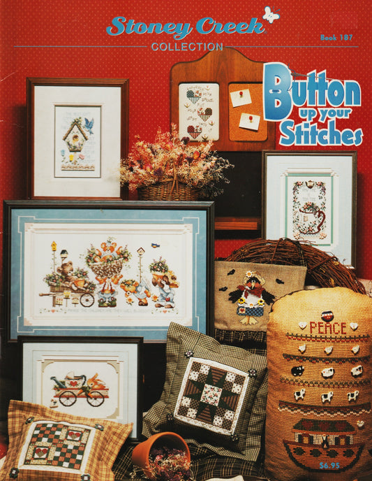 Stoney Creek Button Up Your Stitches BK187 cross stitch pattern