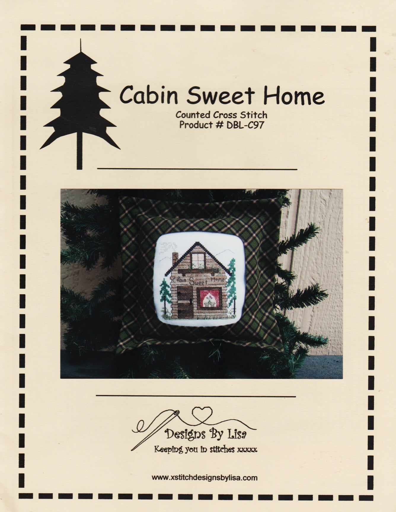 Designs by Lisa Cabin Sweet Home DBL-C97 cross stitch pattern