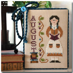 Little House Needleworks Calendar Girls - August cross stitch pattern