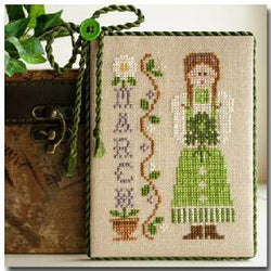 Little House Needleworks Calendar Girls - March cross stitch pattern