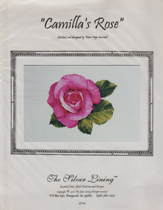 Silver Lining Camilla's Rose SL102 cross stitch pattern