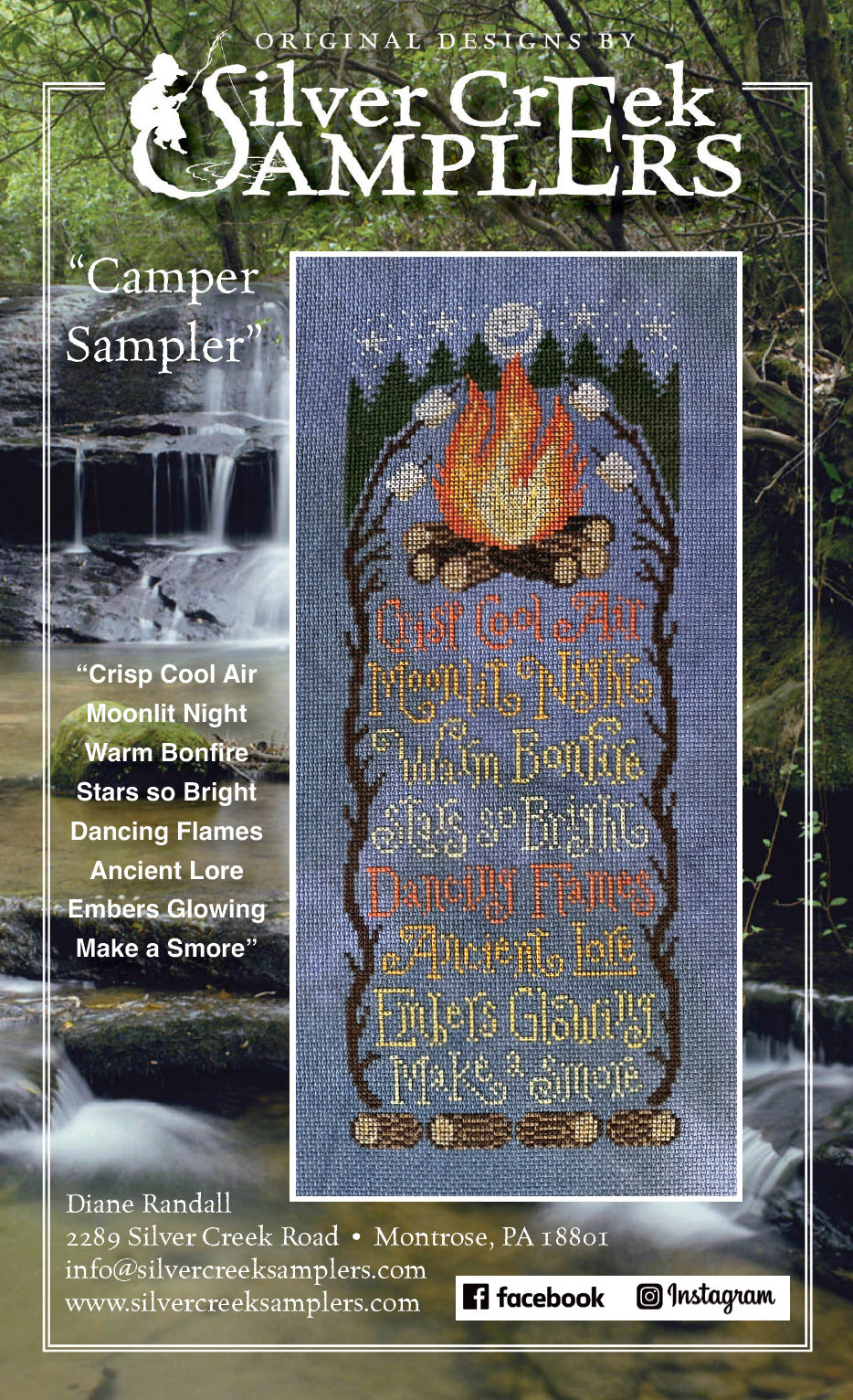 Silver Creek Samplers Camper Sampler camping cross stitch pattern