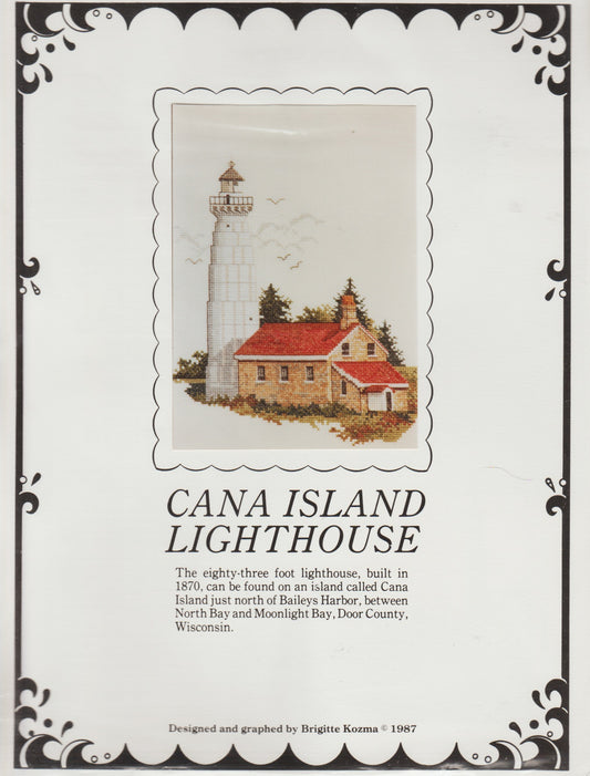 Brigitte Kozma Cana Island Lighthouse cross stitch pattern