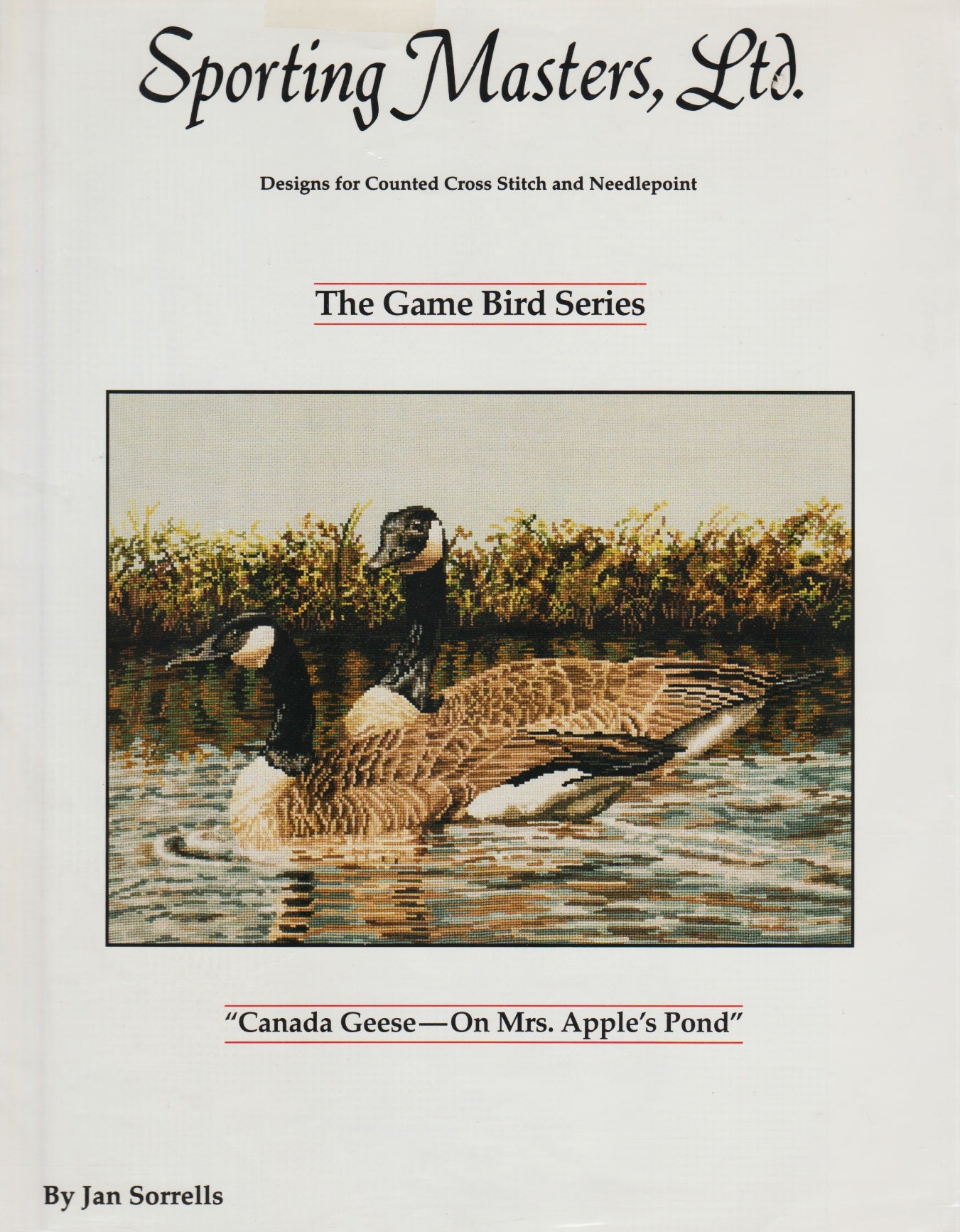 Sporting Masters Canada Geese - On Mrs. Apple's Pond cross stitch pattern