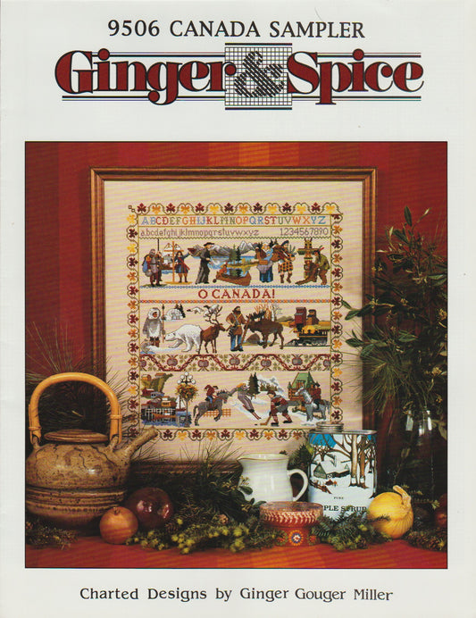Ginger & Spice Canada Sampler 9506 cross stitch pattern